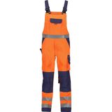 Dassy - Toulouse - Hogezichtbaarheidsbretelbroek - Fluo-Oranje/Marineblauw
