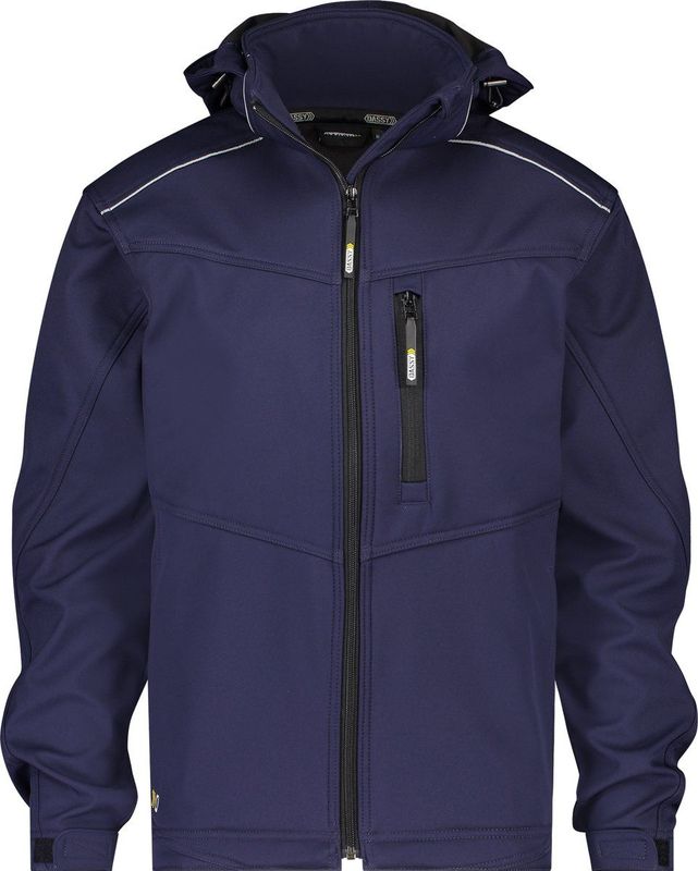 Dassy - Tavira - Softshell Jas - Drielaagse Bescherming - Zwart