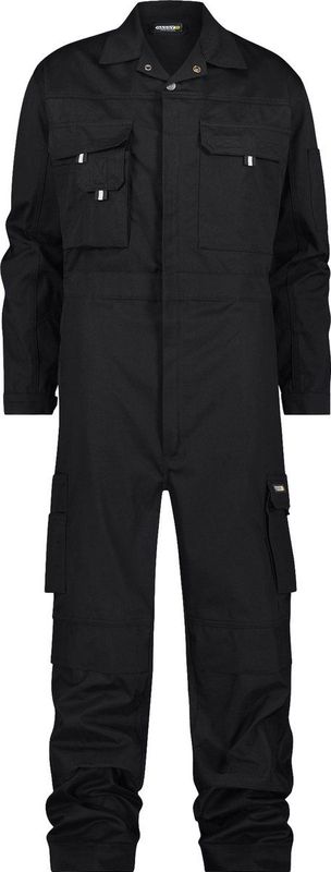 Dassy - Nimes - Katoen Overall - Zwart - Met Kniezakken