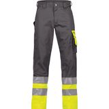 Dassy - Omaha - Hogezichtbaarheidsbroek - Cementgrijs/Fluogeel - 300gr