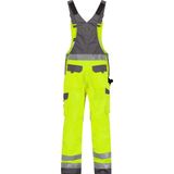 Dassy - Toulouse - Hogezichtbaarheidsbretelbroek - Fluogeel/Cementgrijs - Maat 52