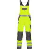Dassy - Toulouse - Hogezichtbaarheidsbretelbroek - Fluogeel/Cementgrijs - Maat 52