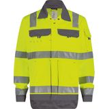 Dassy - Dusseldorf - Hogezichtbaarheidsvest - Fluogeel/Cementgrijs - 290 gram