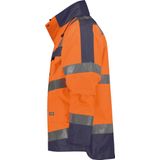Dassy - Atlantis - Werkjas - Fluo-Oranje/Marineblauw - 100% Polyester - Waterdicht
