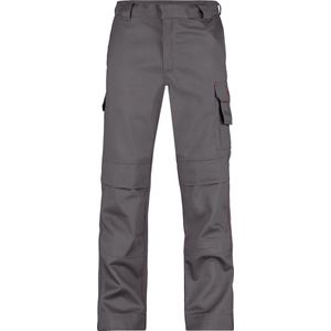 Dassy - Arizona - Vlamvertragende Werkbroek - Cementgrijs - 100% Katoen - Verstelbare Kniezakken