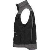 Dassy - Hulst - Tweekleurige Bodywarmer - Zwart/Cementgrijs