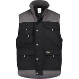 Dassy - Hulst - Tweekleurige Bodywarmer - Zwart/Cementgrijs