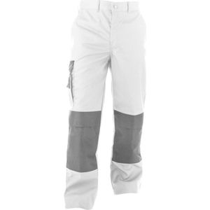 Basicline Devon Werkbroek Wit/Grijs