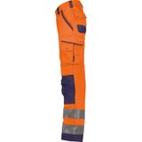 Dassy - Chicago - Hogezichtbaarheidsbroek - Fluo-Oranje/Marineblauw - Maat 50