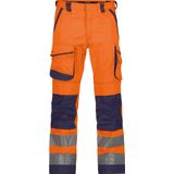 Dassy - Chicago - Hogezichtbaarheidsbroek - Fluo-Oranje/Marineblauw - Maat 50