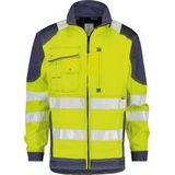 Dassy - Orlando - Hoge Zichtbaarheidsvest - Fluogeel/Marineblauw