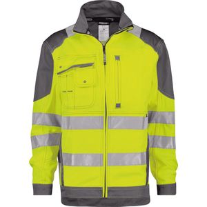 Dassy - Orlando - Hoge Zichtbaarheidsvest - Fluogeel/Cementgrijs