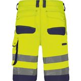 Dassy - Lucca - Hogezichtbaarheidsshort - Fluogeel/Marineblauw