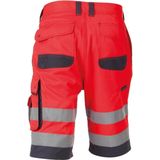 Dassy - Lucca - Hogezichtbaarheidsshort - Fluorood/Cementgrijs