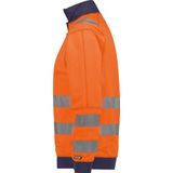 Dassy - Denver - Hogezichtbaarheidssweater - Fluo-Oranje/Marineblauw