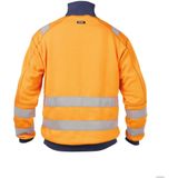Dassy - Denver - Hogezichtbaarheidssweater - Fluo-Oranje/Marineblauw