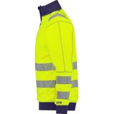 Dassy Denver Hogezichtbaarheidssweater Fluogeel/Marineblauw maat XS