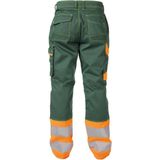 Dassy - Phoenix - Hogezichtbaarheidsbroek - Flessengroen/Fluo-Oranje