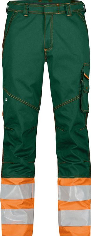 Dassy - Phoenix - Hogezichtbaarheidsbroek - Flessengroen/Fluo-Oranje