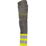 Dassy - Phoenix - Hogezichtbaarheidsbroek - Cementgrijs/Fluogeel - Maat 62