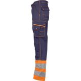 Dassy - Phoenix - Hogezichtbaarheidsbroek - Marineblauw/Fluo-Oranje