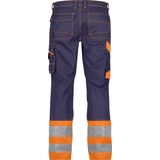 Dassy - Phoenix - Hogezichtbaarheidsbroek - Marineblauw/Fluo-Oranje