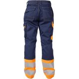 Dassy - Phoenix - Hogezichtbaarheidsbroek - Marineblauw/Fluo-Oranje