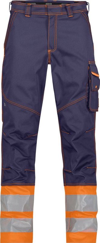 Dassy - Phoenix - Hogezichtbaarheidsbroek - Marineblauw/Fluo-Oranje