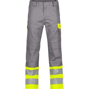 Dassy - Lenox Multinorm - Hogezichtbaarheidsbroek - Grafietgrijs/Fluogeel