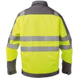 Dassy - Franklin - Multinorm Hogezichtbaarheidsvest - Fluogeel/Grafietgrijs - Katoen/Polyester