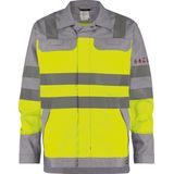 Dassy - Franklin - Multinorm Hogezichtbaarheidsvest - Fluogeel/Grafietgrijs - Katoen/Polyester