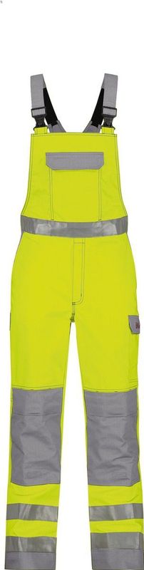 Multinorm - Bretelbroek - Geel - Vlamvertragend - Antistatisch - Hoge Zichtbaarheid