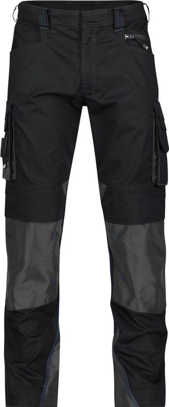 Dassy - Nova Werkbroek - Zwart - Antracietgrijs - Met Kniezakken