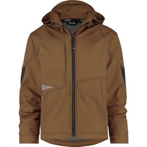 Dassy Gravity Softshelljas Leembruin/Antracietgrijs maat XS