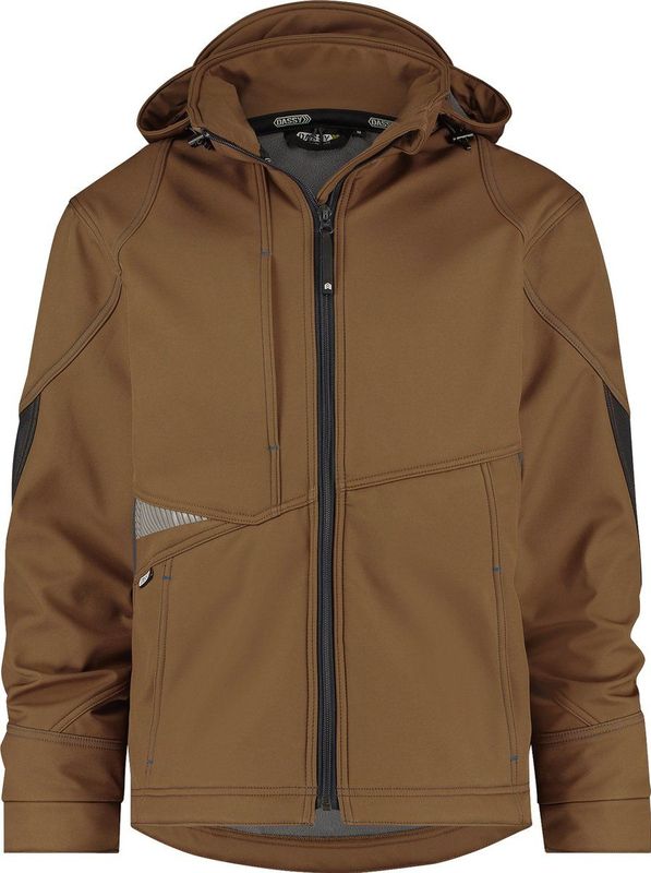 Dassy Gravity Softshelljas Leembruin/Antracietgrijs maat XS