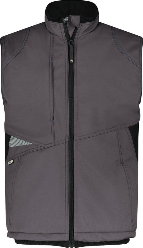 Dassy Fusion Softshell bodywarmer Antracietgrijs/Zwart maat 3XL