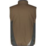 Dassy - Fusion Softshell Bodywarmer - Leembruin/Antracietgrijs - 100% Polyester