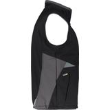Dassy - Fusion Bodywarmer - Zwart/Antracietgrijs - Softshell
