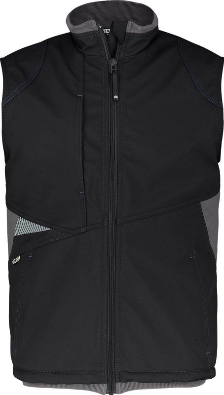 Dassy - Fusion Bodywarmer - Zwart/Antracietgrijs - Softshell