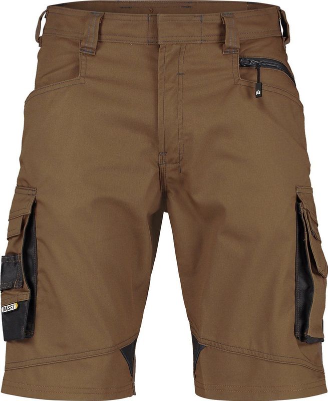 Dassy - Cosmic - Werkshort - Leembruin/Antraciet - Polyester/Katoen - Cordura®