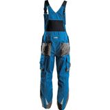 Dassy Voltic Bretelbroek met kniezakken Azuurblauw/Antracietgrijs maat 42