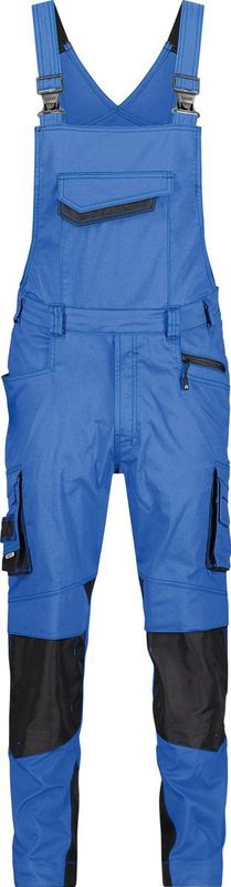 Dassy Voltic Bretelbroek met kniezakken Azuurblauw/Antracietgrijs maat 42