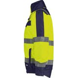 Dassy - Lima - Hogezichtbaarheidswinterjas - Fluogeel/Marineblauw - Waterdicht, Winddicht, Ademend