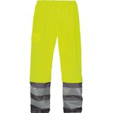 Dassy Sola Hogezichtbaarheidsregenbroek Fluogeel/Cementgrijs maat XS