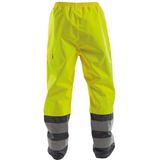 Dassy Sola Hogezichtbaarheidsregenbroek Fluogeel/Cementgrijs maat XS