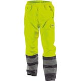Dassy Sola Hogezichtbaarheidsregenbroek Fluogeel/Cementgrijs maat XS