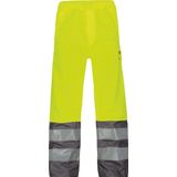 Dassy Sola Hogezichtbaarheidsregenbroek Fluogeel/Cementgrijs maat XS