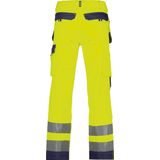 Dassy - Glasgow - Hogezichtbaarheidsholsterzakkenbroek - Fluogeel/Marineblauw