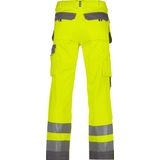 Dassy - Glasgow - Hogezichtbaarheidsholsterzakkenbroek - Fluogeel/Cementgrijs - Maat 54