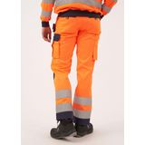 Dassy - Glasgow - Hogezichtbaarheidsholsterzakkenbroek - Fluogeel/Cementgrijs - Maat 54